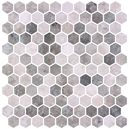 ANDOVA TILES Trillions 0.01 X 0.01 Glass Honeycomb Tile